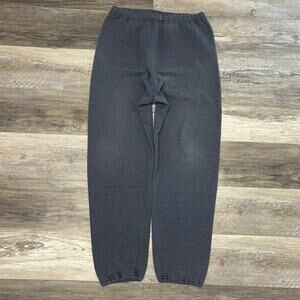 Vintage Russell Athletic Navy Blue‎ Mens L Blank Fleece Jogger Sweatpants Y2K